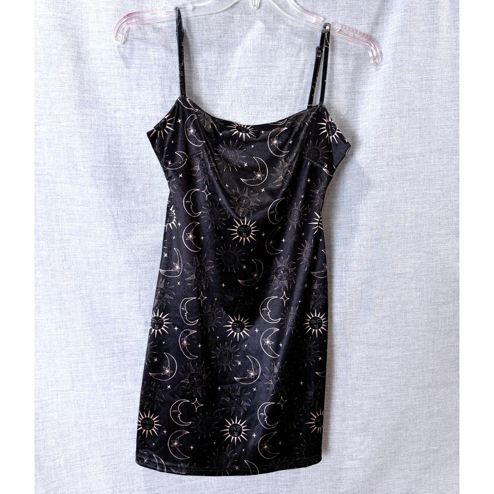 Urban Outfitters Celestial Sun Moon Mini Dress Rose Gold S